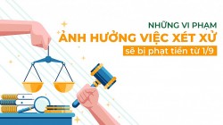 Những vi phạm ảnh hưởng việc xét xử sẽ bị phạt tiền từ ngày 1/9