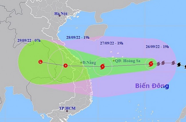 Bão NORU đi vào Quảng Trị-Quảng Ngãi, giật cấp 15