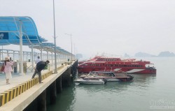 Quảng Ninh: Lắp thêm hệ thống cầu phao nổi tại cảng Ao Tiên