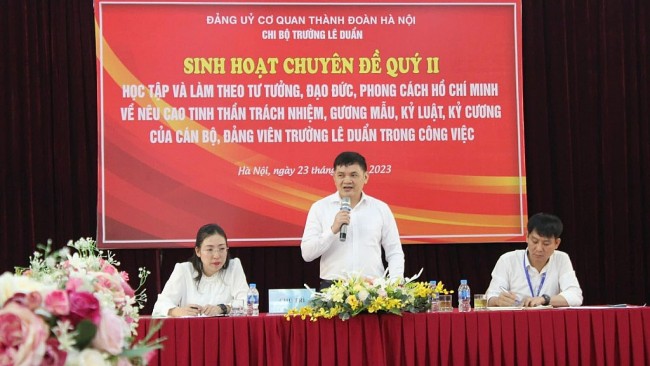 Cán bộ, đảng viên Trường Lê Duẩn nâng cao tinh thần học tập, làm theo Bác trong công việc