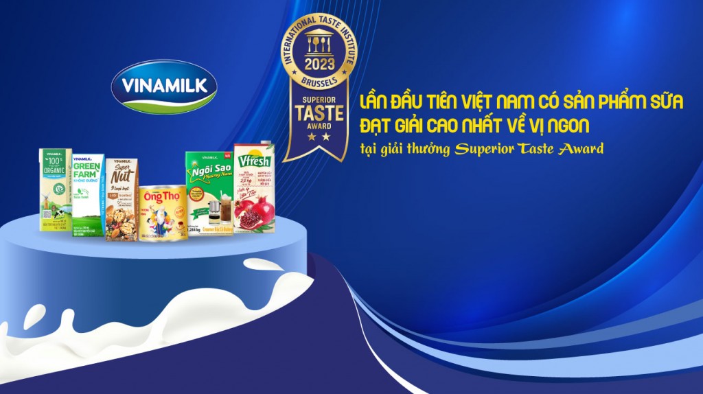 Lần đầu tiên Việt Nam có sản phẩm sữa đạt giải cao nhất về vị ngon tại giải thưởng Superior Taste Award