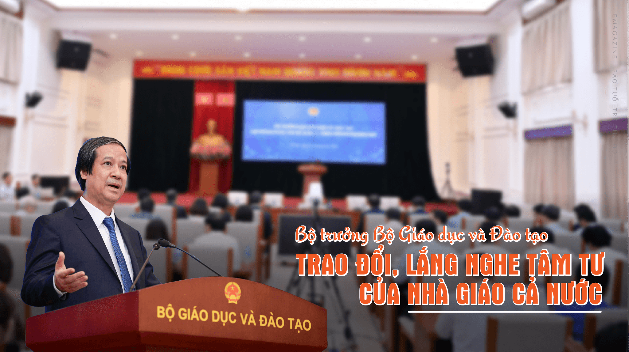 Bộ trưởng Bộ Giáo dục và Đào tạo trao đổi, lắng nghe tâm tư của nhà giáo cả nước