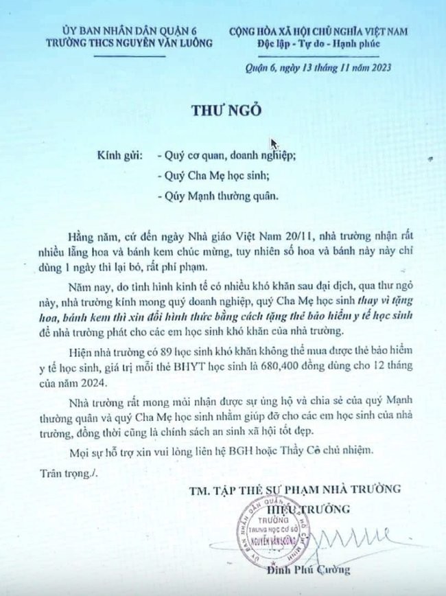 Hãy để 20/11 trở thành dịp tôn vinh đúng nghĩa