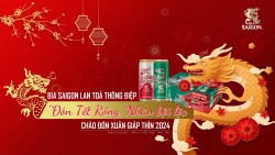 Bia Saigon lan tỏa thông điệp "Đón Tết Rồng, Nhân bội lộc" chào đón Xuân Giáp Thìn 2024