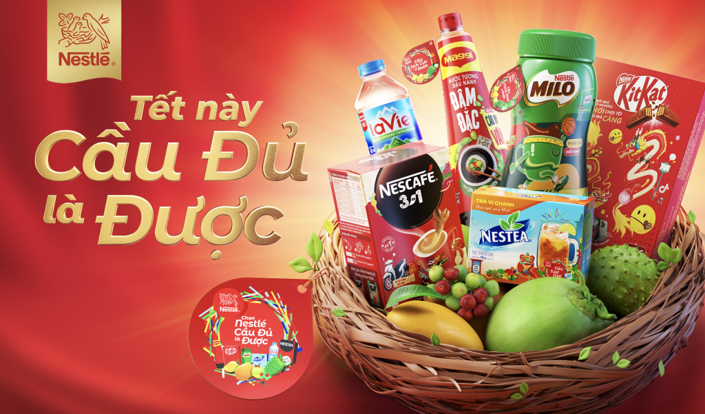 Nestlé khởi động chiến dịch Tết 2024 với thông điệp "Cầu đủ là được"