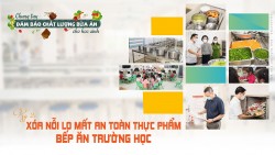 Kỳ 2: Xóa nỗi lo mất an toàn thực phẩm bếp ăn trường học