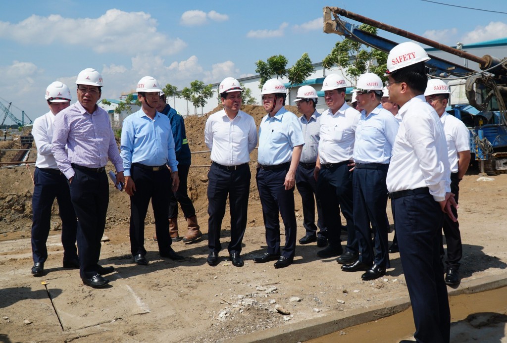 Ban Chỉ đạo Nhà nước các công trình năng lượng, lãnh đạo Petrovietnam kiểm tra tiến độ dự án NMĐ Nhơn Trạch 3&4