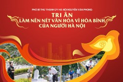 Tri ân làm nên nét văn hóa vì hòa bình của người Hà Nội