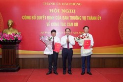 Ban Thường vụ Thành ủy Hải Phòng công bố quyết định điều động, bổ nhiệm cán bộ