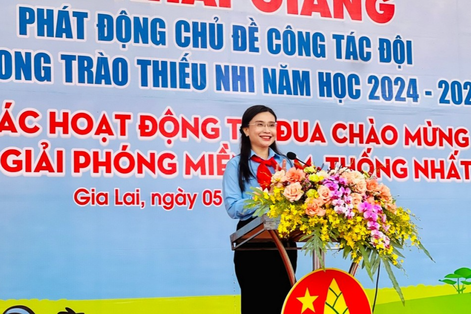 Phát động chủ đề công tác Đội, phong trào thiếu nhi năm học 2024-2025