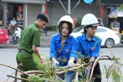 Tuổi trẻ Đống Đa chung sức tái thiết thành phố sau bão