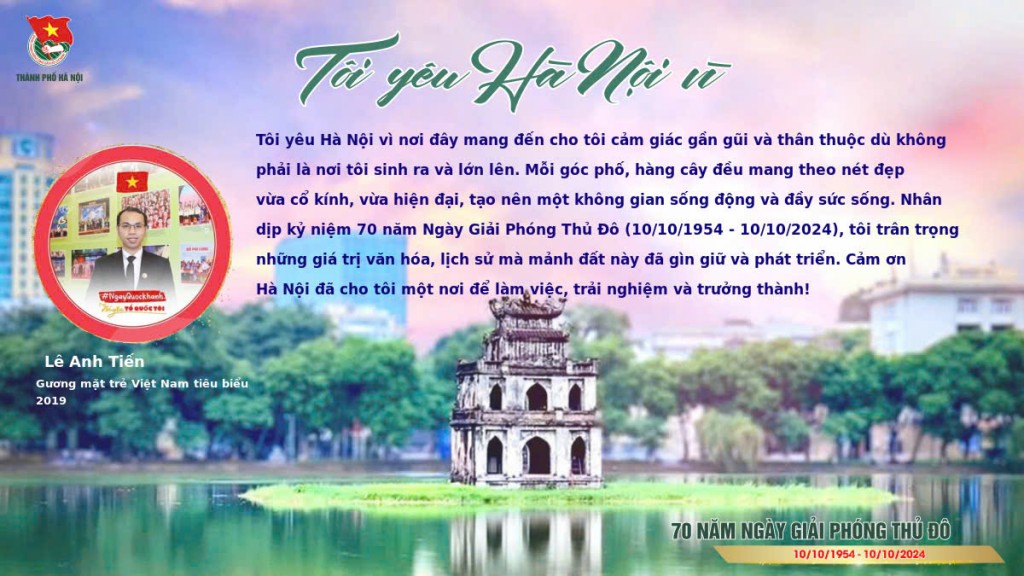 Người nổi tiếng cùng các bạn trẻ tự hào lan toả tình yêu Hà Nội