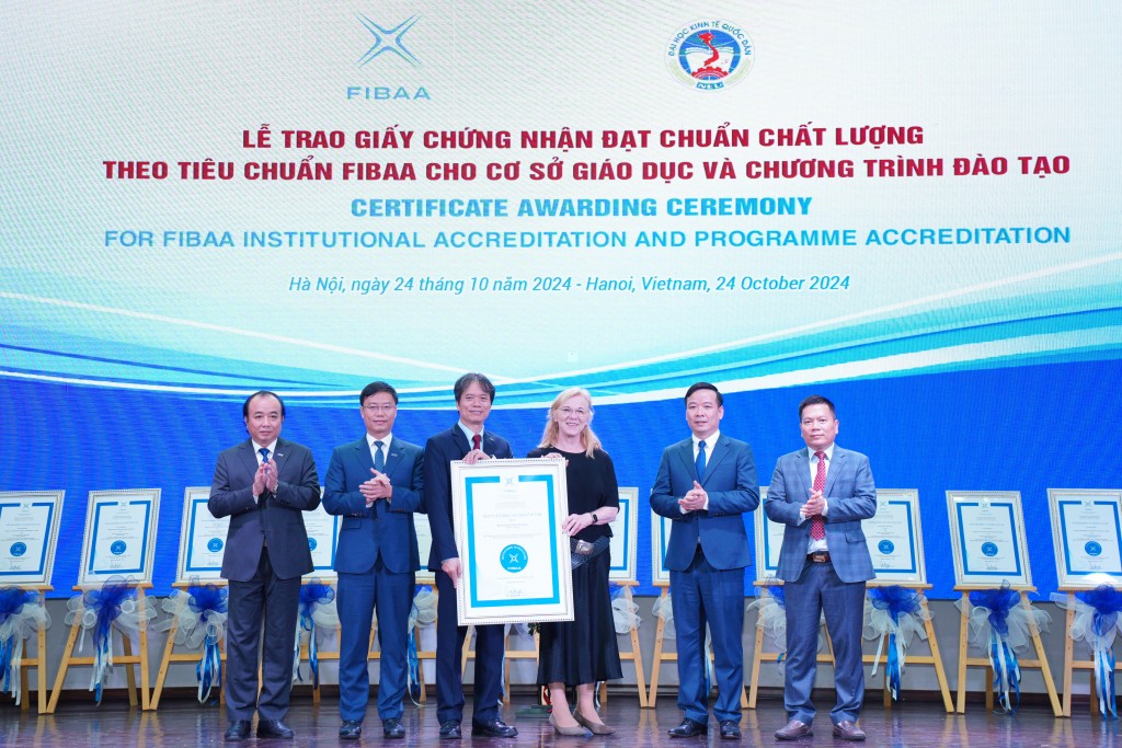 Trường Đại học Kinh tế Quốc dân đạt chuẩn kiểm định chất lượng FIBAA