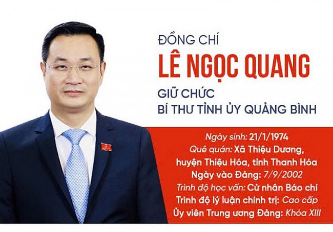 Chân dung Bí thư Tỉnh ủy Quảng Bình Lê Ngọc Quang