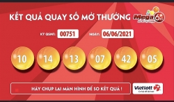 Kết quả xổ số Vietlott ngày 6/6: Chỉ “10k” có cơ hội ring ít nhất 12 tỷ đồng với Mega 6/45