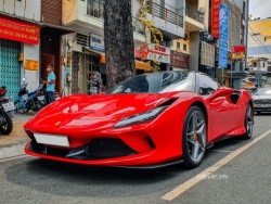 Cận cảnh siêu phẩm Ferrari F8 Tributo hơn 27 tỷ đồng của doanh nhân Nguyễn Quốc Cường