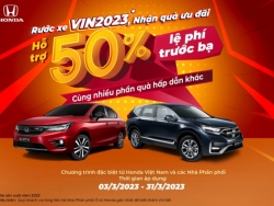 Honda Việt Nam tung ưu đãi 50% lệ phí trước bạ khi mua Honda CR-V và Honda City VIN2023