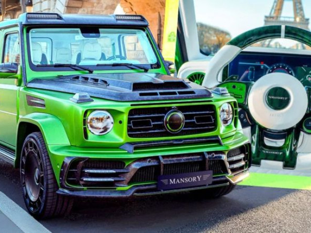 Chiếc Mercedes-AMG G63 màu xanh neon được nâng cấp bởi Mansory