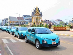 Xanh SM Lào khai trương dịch vụ taxi điện tại Champasak