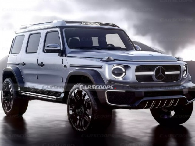 Xem trước Mercedes G-Class EV cỡ nhỏ: Ngoại hình hầm hố