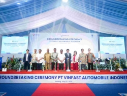 VinFast chính thức động thổ nhà máy lắp ráp xe điện tại Indonesia