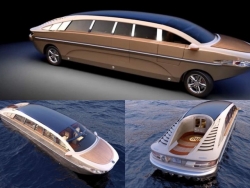 Khám phá chiếc Limousine Tender "lưỡng cư" đặc biệt: Có thể hóa du thuyền lướt sóng trong tích tắc