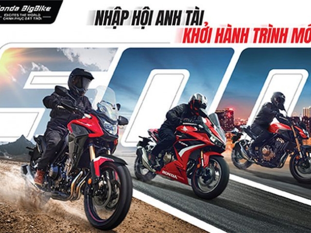 Honda CBR500R, CB500X và CB500F phiên bản mới ra mắt Việt Nam với giá từ 184,5 triệu đồng