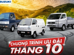 Xe thương mại Suzuki ưu đãi cực lớn lên đến 25 triệu VNĐ trong tháng 10/2021