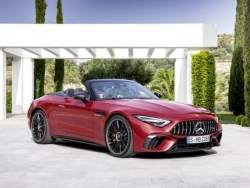 Mercedes-AMG SL 2022 gần 600 mã lực sẽ thay AMG GT Roadster "đấu" với 8 Series Convertible