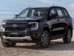 Ford Everest 2023 trông như một chiếc Ranger đời mới mà không có thùng sau