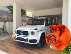 Đại gia Cần Thơ tặng vợ chiếc Mercedes-AMG G63 độ nội thất Hermes đúng dịp Noel