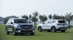 Hyundai Santa Fe 2022 đã có mặt tại đại lý Việt Nam: Chỉ còn 4 phiên bản, giá bán tăng nhẹ