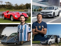 Màn đọ xe giữa 2 siêu sao Lionel Messi và Kylian Mbappe