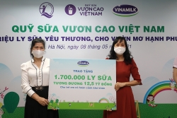 Vinamilk đóng góp 1 triệu ly sữa cho trẻ em khó khăn