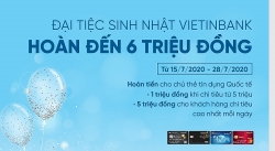 Hoàn đến 6 triệu đồng cho chủ thẻ VietinBank