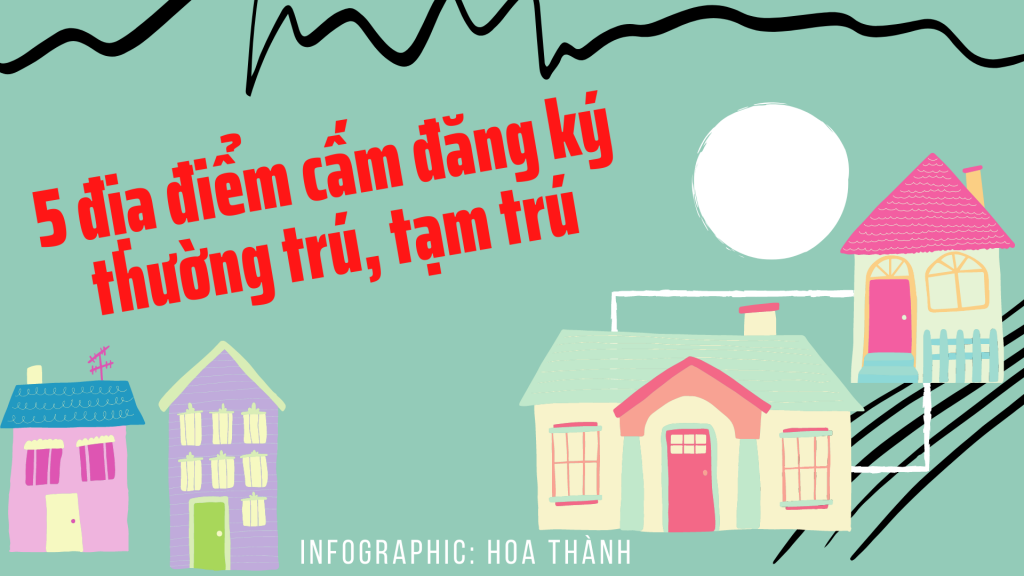 Infographic: 5 địa điểm cấm đăng ký thường trú, tạm trú từ 1/7/2021