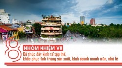 8 nhóm nhiệm vụ, giải pháp thúc đẩy kinh tế tập thể