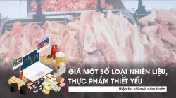 Giá một số loại nhiên liệu, thực phẩm thiết yếu so với năm trước