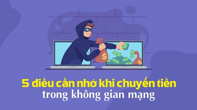 5 điều cần nhớ khi chuyển tiền trên không gian mạng