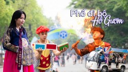 Phố đi bộ "thức giấc" trong không khí rộn ràng của SEA Games 31