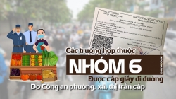 Chi tiết các trường hợp nhóm 6 được cấp giấy đi đường