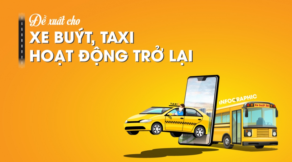 Xe buýt, taxi ở Hà Nội được đề xuất hoạt động trở lại