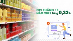 Chỉ số giá tiêu dùng tháng 11 tăng 0,32%