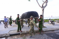 Đà Nẵng: Tàu, thuyền được ngư dân di chuyển cấp tốc vào đất liền để tránh bão Molave