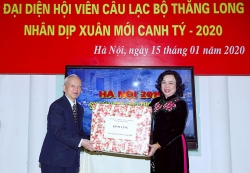 Lãnh đạo TP Hà Nội gặp mặt, chúc Tết Câu lạc bộ Thăng Long