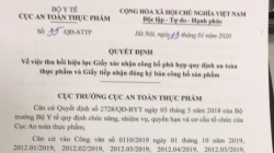 Công ty Hoa Thiên Phú chủ động nộp Giấy tiếp nhận đăng ký bản công bố cũ, xin số công bố mới