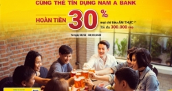 Hoàn tiền lên đến 30% cho chủ thẻ tín dụng Nam A Bank