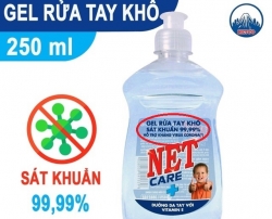 Gel rửa tay khô NET Care+ của NETCO chưa được cấp phép đã lưu hành?