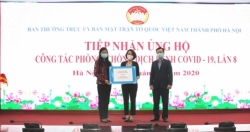 MTTQ Việt Nam thành phố Hà Nội tiếp nhận ủng hộ phòng, chống dịch Covid-19 lần 8