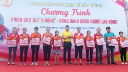 Khai mạc phiên chợ giá “0 đồng” tại khu công nghiệp Nomura Hải Phòng